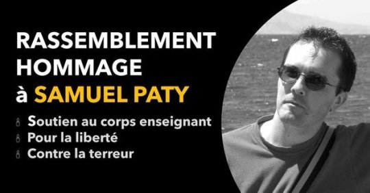 Hommage rendu à Samuel Paty par un millier de citoyennes et citoyens à Montauban le 18 octobre 2020.